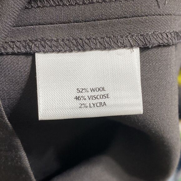 Eileen Fisher Pants Women's S Brown Gray Taupe Rye Wool Blend Side Zip 31X31.5 - Picture 4 of 6